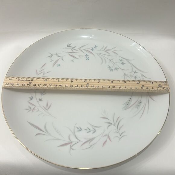 Wentworth Japan Fine China 10 1/4 In Round Plate Gold Trim Pink Blue Floral - Picture 6 of 6